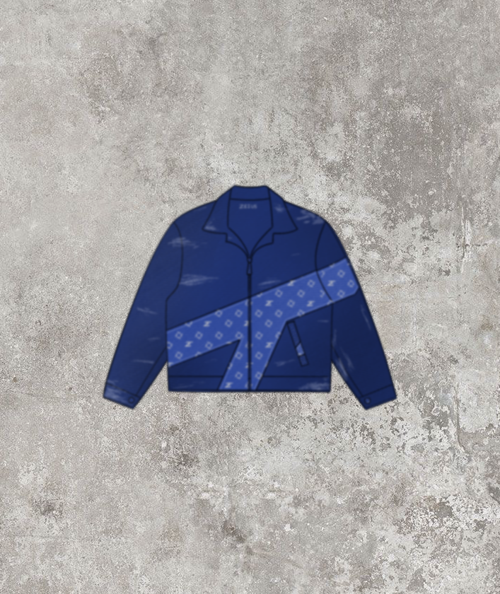CHAQUETA TEJANA CON LOGO ESTAMPADO