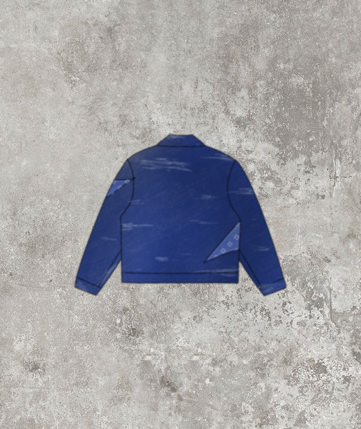 CHAQUETA TEJANA CON LOGO ESTAMPADO