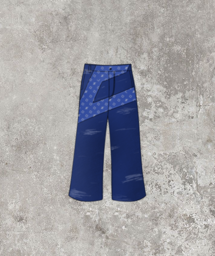 PANTALON TEJANO CON LOGO BORDADO