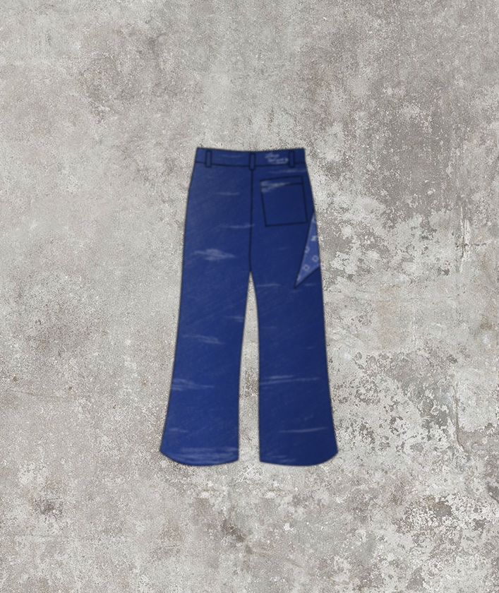 PANTALON TEJANO CON LOGO BORDADO